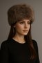 Women's Camel Hair Color Winter Faux Fur Plush Russian Ushanka Hat - 4