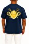 Oversize Diver Hood Unisex T-Shirt with Pocket and Back Design - 2