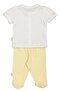Supreme Pajama Set with Shorts 2 Pieces (Mini Heart) Yellow - 2
