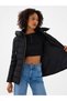 Slim Fit Black Women's Coat Lf2041093 - 5