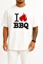 Oversize Barbecue Grill T-Shirt Babb Bros Bbq Chest Design Unisex T-Shirt