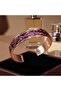 Handmade Copper Bracelet Copper Bracelet Suitable for Clothing Color Tiger Eye Natural Stone Copper - 3