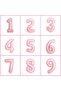 4 Year Old Labubu Balloon Themed Birthday Set Pink Number Flying Balloon Macaron Pink White Balloon - 4
