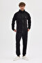 Compact Cotton Comfort Fit Men's Hooded Tracksuit Set Dawrazz-3042 - 5