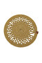 Jutty Wicker Look Jute Woven Round Natural Knitted Decorative American Placemat 32X32 cm Supla - 2