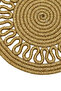 Jutty Wicker Look Jute Woven Round Natural Knitted Decorative American Placemat 32X32 cm Supla - 3