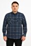 Cashmere Plus Size Classic Double Pocket Men's Shirt - 7394