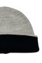 Black & Gray Double-Sided Unisex Folded Solid Color Winter Beanie - 5