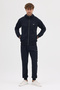 Compact Cotton Comfort Fit Men's Hooded Tracksuit Set Dawrazz-3042 - 5