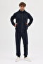 Compact Cotton Comfort Fit Men's Hooded Plain Tracksuit Set Dawrazz-3021 - 7