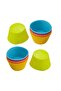 Silicone Cupcake Liners 12Pcs, Baking Cups Non-Stick Cake Muffin Chocolate Cupcake Liner B - 2
