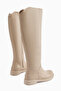 Henni Beige Wide Toe Women's Boots - 4