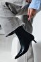 Kiss Pointed Toe Kitten Heel Zippered Women's Boots Bootie