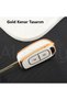 Renault Compatible Clio, Megane, Scenic, Twingo, Laguna, Dacia, Duster, Dokker, Logan Gold Edge Tpu Key Case Cover (Blue) - 3