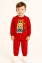 Winter Girls Boys Kids Tracksuit Set Kitten Printed 3 4 5 6 7 8 9 10 11 12 Years Old Unisex