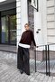 Women's Crew Neck Soft Textured Knit Sweater Brown 26W3032 - 2