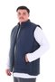 Stand-Up Collar Seasonal Quilted Vest Suitable for Men's Plus Size between 120 Kilos-158 Kilos - 2