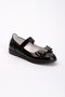 Black Shiny Non-Slip Sole Girl Child Princess Ballerinas - 6
