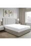 Pizuna Pure Combed Cotton King Fitted Sheet 180x200 cm White, 400 Thread Count