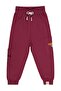Civil Boy Child Opss! Printed Sweatpants |   2 Rope Printed |   School Nursery and Daily Use - Burgundy