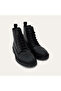 Lace-Up Leather Ankle Boots