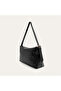 Women's Black Leather Look Handbag - 2
