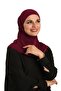 وشاح تشيستر مزدوج للحجاب بلون بوردو، عملي وجاهز للارتداء، موديل ساندي سادة 2501_16