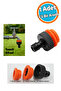 Hose Connection Adapter 3 Different Size Attachments 1/2\" - 3/4\" - 1\" Md306 Garden Hose End Plastic - 2