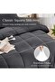 Home Mart Down Alternative 7pcs Comforter Set Gray – Ultra Soft Microfiber Duvet with 250GSM Filli - 3