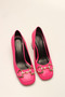 Fuchia Skin-Based Buckle Women's Heels - 3
