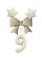 Cream Color Star Bow Number Foil Balloon Set Age 8