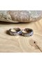 Vintage Tribal Design Hoop Earrings 316L Stainless & Tarnish-Free Steel Earrings Pair - 2