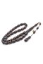 Hakan Turan Signed Capsule Cut Maroon Brown Crimped Amber Prayer Beads - 2