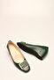 GREEN SKIN BUCKLE WOMEN HEELS - 4