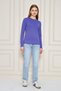 Women's Crew Neck Long Sleeve Basic T-Shirt - 100% Cotton Casual T-Shirt-Purple - 2