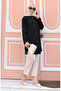 Buttoned Tunic 0147-01 Black - 2