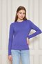 Women's Crew Neck Long Sleeve Basic T-Shirt - 100% Cotton Casual T-Shirt-Purple - 4