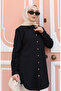 Buttoned Tunic 0147-01 Black - 4