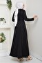 Akten Drawstring Scuba Dress 1619 - Black - 7