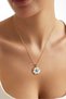 Steel 22K Evil Eye Daisy White Enamel Necklace 45 cm |   Gold Color Non Tarnish Women Jewelry Steel Necklace - 5