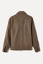 Men's Mink Color Double Zipper Multi-Pocket Casual Jacket - 5