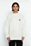Men's Oversized Crew Neck Wrap Embroidered Knit Sweater Ideal for Everyday Outfits - 2