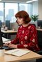 Women's Regular Fit Crew Neck Christmas Themed Patterned Long Sleeve Acrylic Knitwear Sweater Quality - 3
