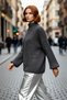 Women's Oversized Thick Stand Collar Knitwear Sweater Winter Cold Weather Comfortable Casual Style Quality
