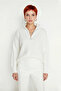 Women's Oversize Low-Cut Zipper Stand Collar Knitwear Thessaloniki Knit Basic Long Sleeve Sweater High Quality - 2