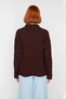 Women's Oversized Cut Low Armhole Stand Collar Ribbed Knitwear Sweater Winter Comfortable and Stylish Casual Outfits - 4