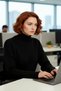 Comfortable Relaxed Fit Low Armhole Stand Collar Knitwear Sweater for Women Ideal Choice for Winter Days - 3