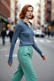 Women's Regular Fit Polo Neck Ribbed Long Sleeve Knit Sweater Basic Winter Design Offering Elegance