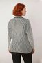 Women's Regular Fit Ribbed Striped Crew Neck Long Sleeve Knitwear Sweater for Winter Season - 4