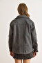 Women's Smoked Lined Sleeve Back Detailed Cashmere Jacket Ckt-19000487 - 6